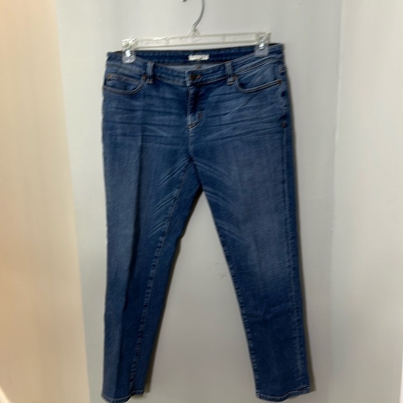 Eileen Fisher straight leg jeans like new worn once Petite 10 - Picture 1 of 7